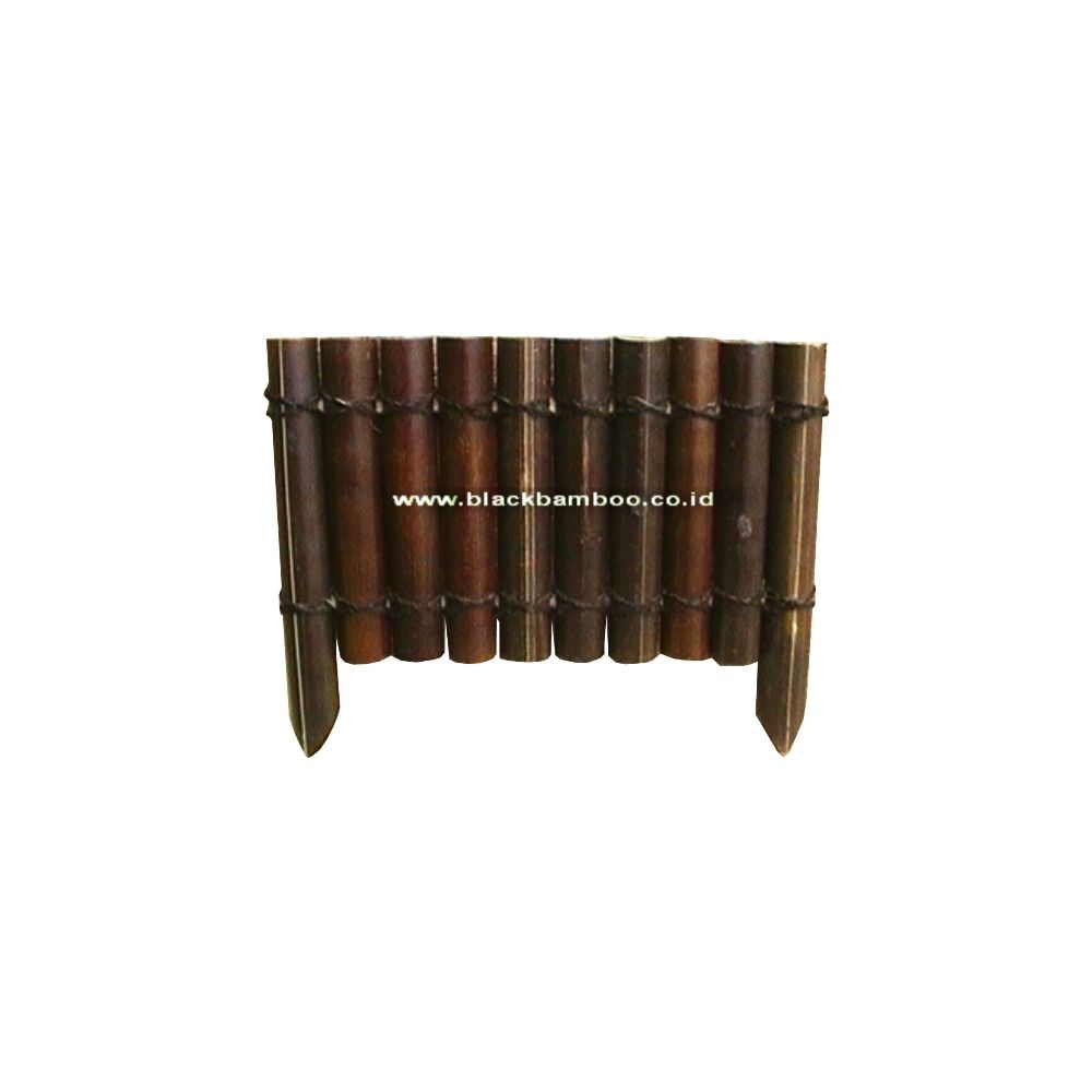 Black half bamboo border - Image 2