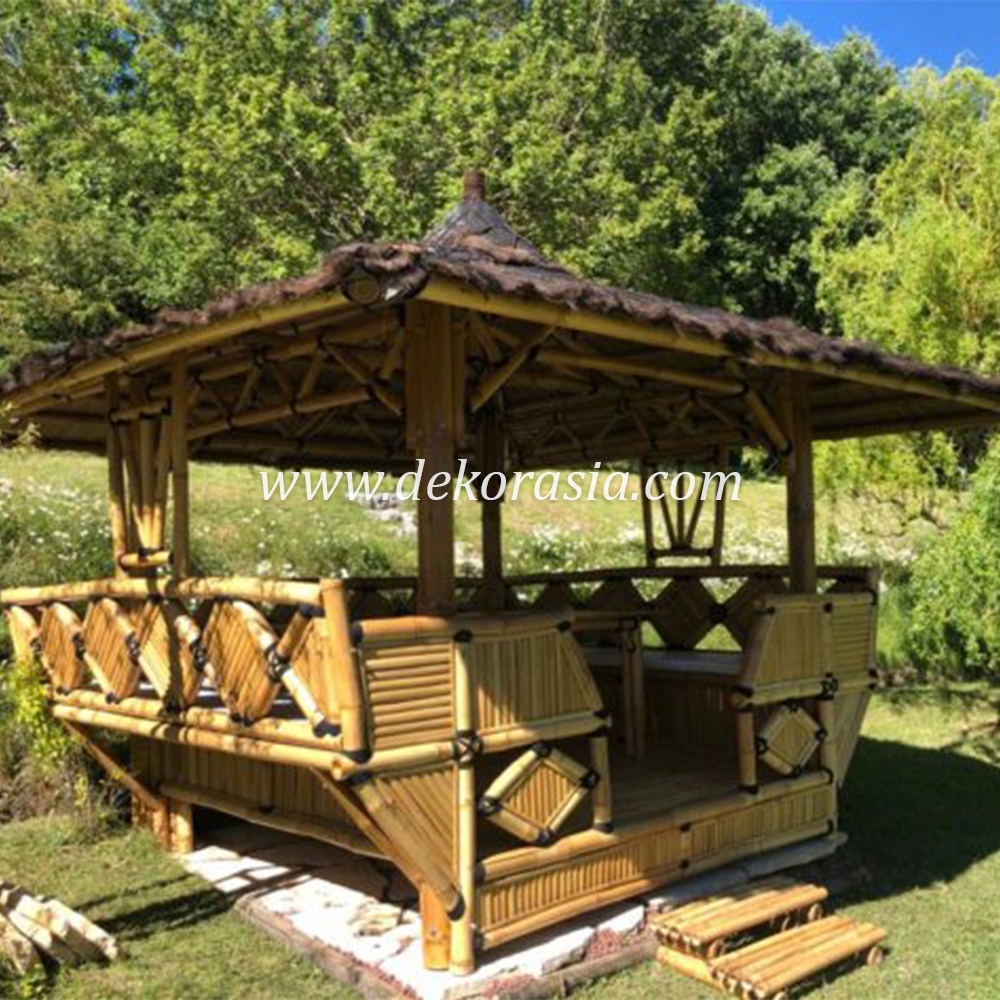 Bamboo Gazebo for Home Garden, Bamboo Gazebo Outdoor - Image 2