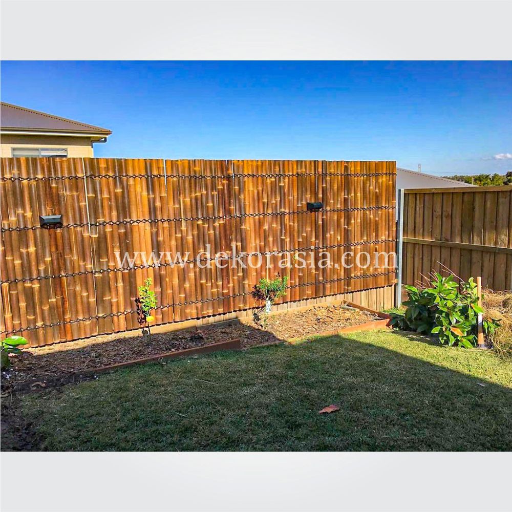 Black Bamboo Half Raft Panel - Bamboo Panels, Bamboo Screen, Bamboo Screens - Image 3